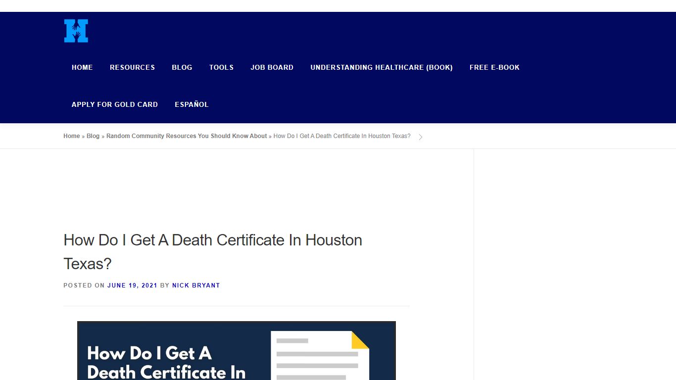 How Do I Get A Death Certificate In Houston Texas?